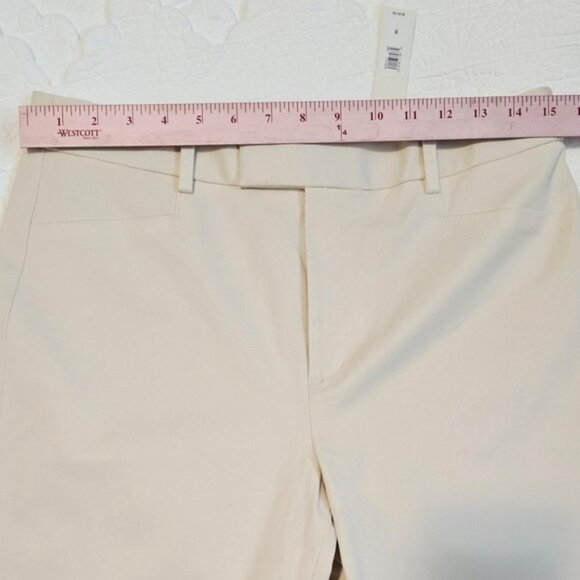 Banana Republic Women's Sloan Trousers Size 8 Natural Straight Leg Dress Pants - Picture 13 of 16
